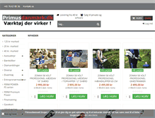 Tablet Screenshot of primusdanmark.dk